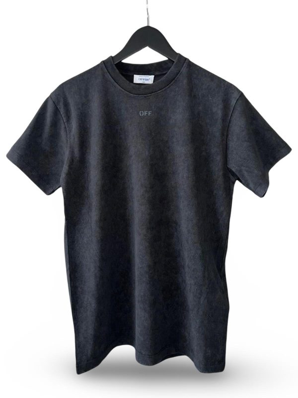 OFF-WHITE T-SHIRT DARK GREY