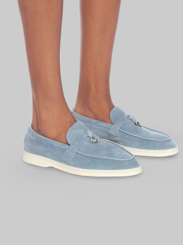 LORO PIANA LOAFER BABY BLAUW