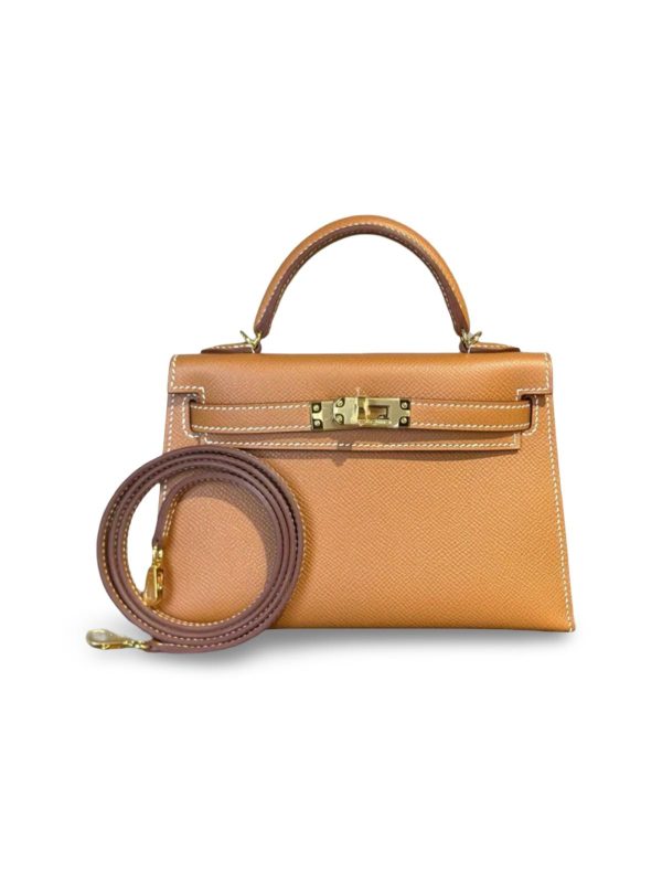 Hermes Kelly Sellier Gold Bag