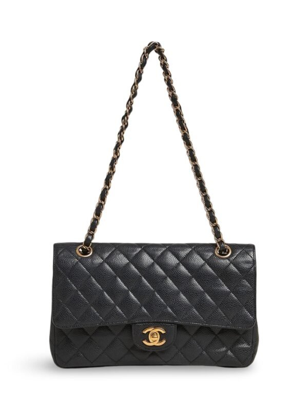Chanel Classic double Flap (gold chain)