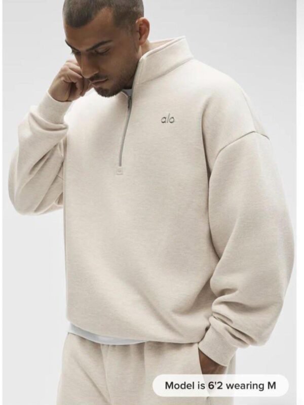 Alo Accolade 1/4 Zip Tracksuit oatmeal