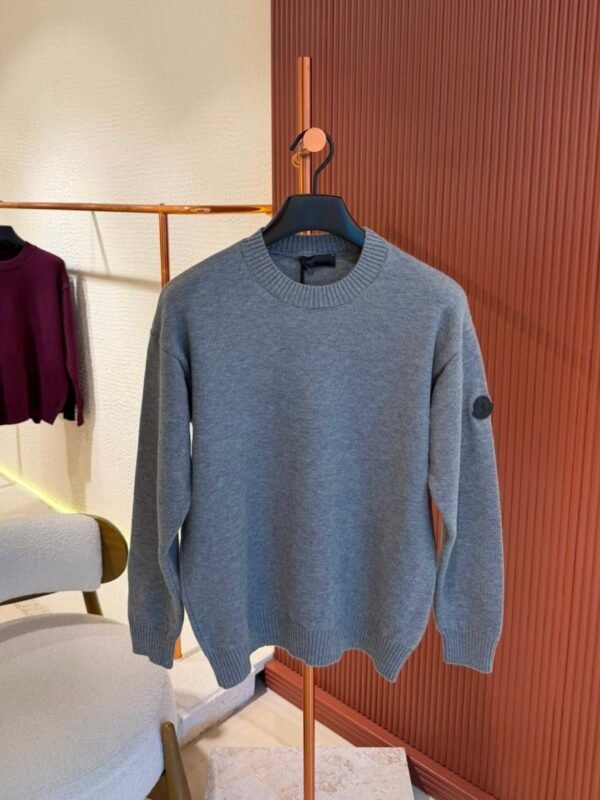 Moncler Wool Jumper Dark Grey