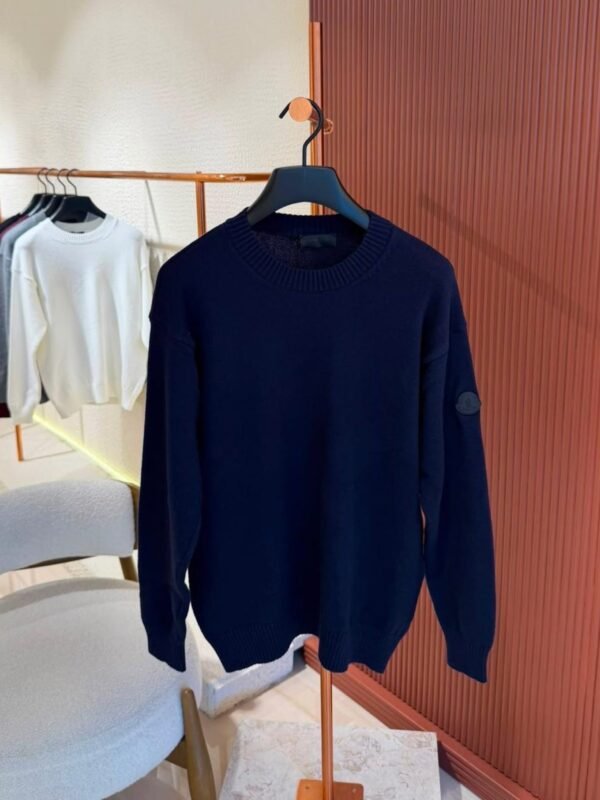 Moncler Wool Jumper Dark Blue